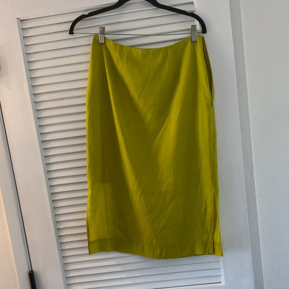 Vintage J. Crew Vibrant Green Pencil Skirt
